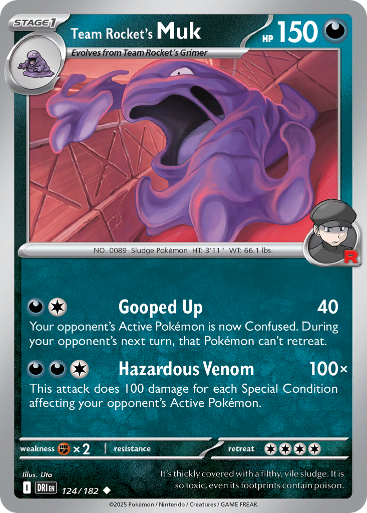 Team Rocket's Muk — illustrated card