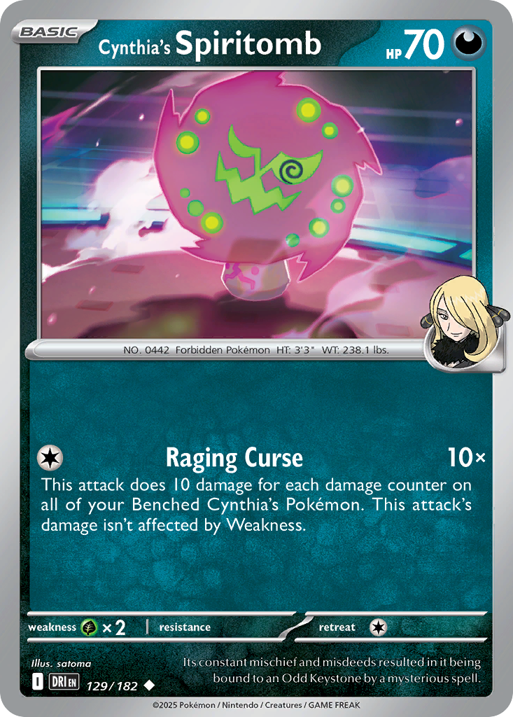 Cynthia's Spiritomb — illustrated card