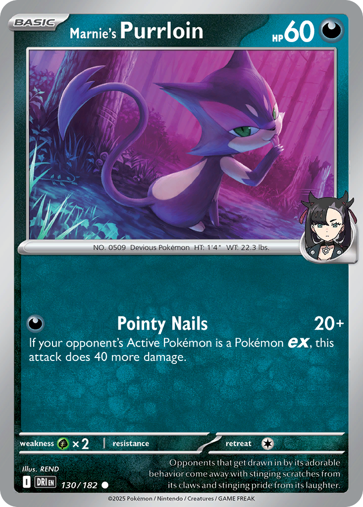 Marnie's Purrloin — illustrated card