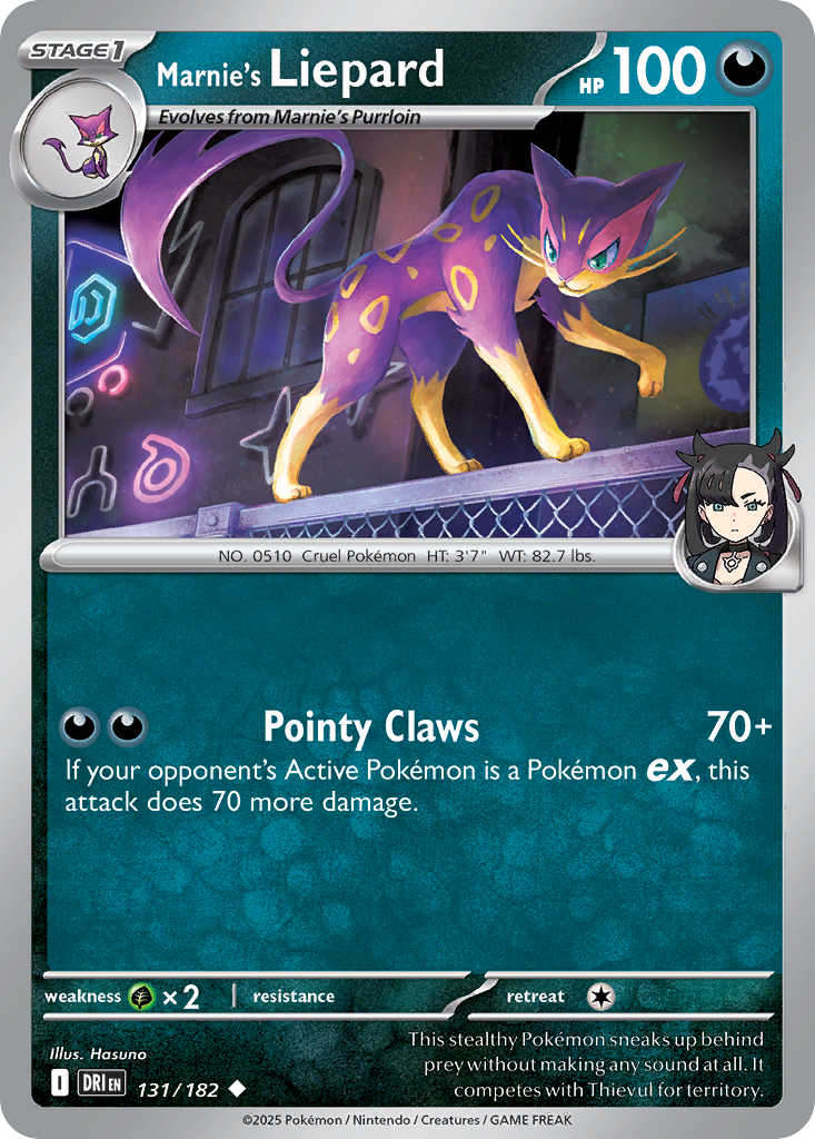 Marnie's Liepard — illustrated card
