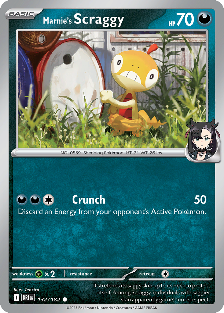 Marnie's Scraggy — illustrated card