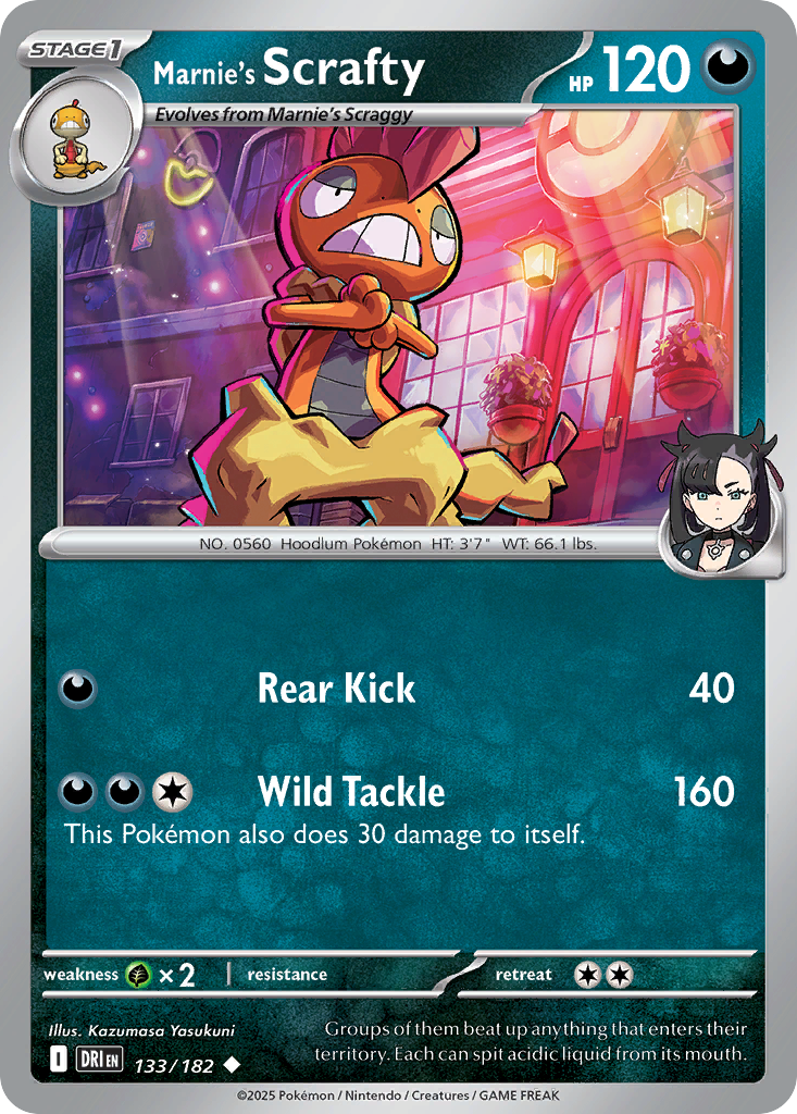Marnie's Scrafty — illustrated card