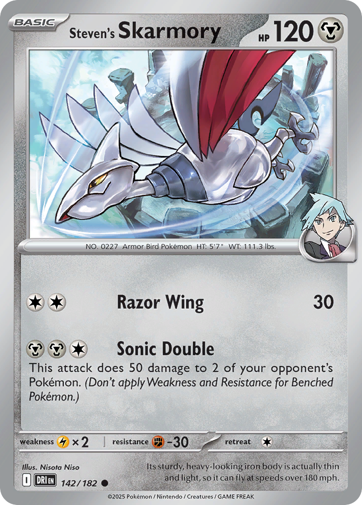 Steven's Skarmory — illustrated card