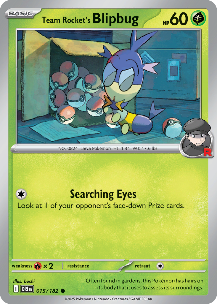 Team Rocket's Blipbug — illustrated card