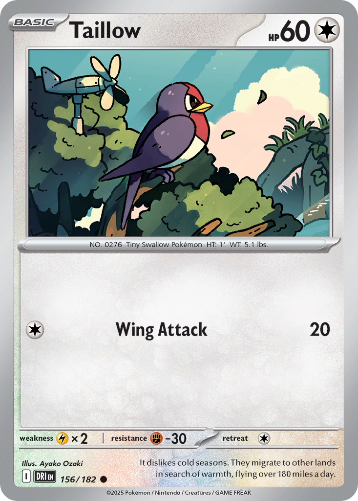 Taillow — illustrated card
