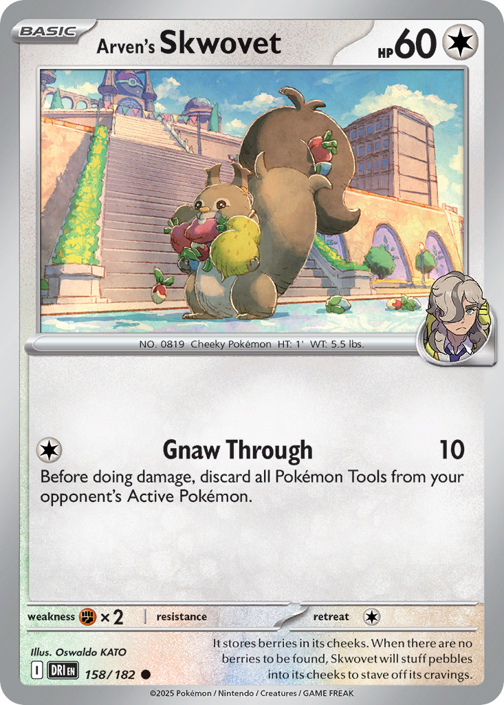 Arven's Skwovet — illustrated card
