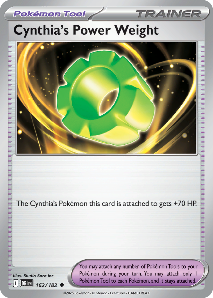 Cynthia's Power Weight — illustrated card