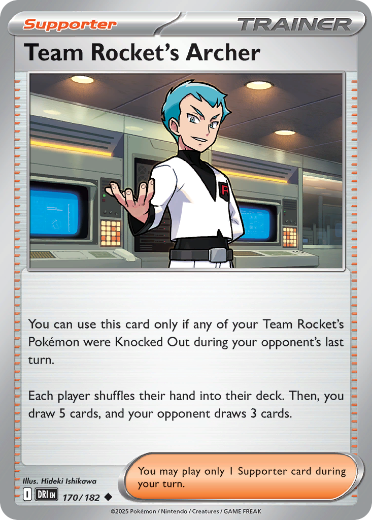Team Rocket's Archer — illustrated card