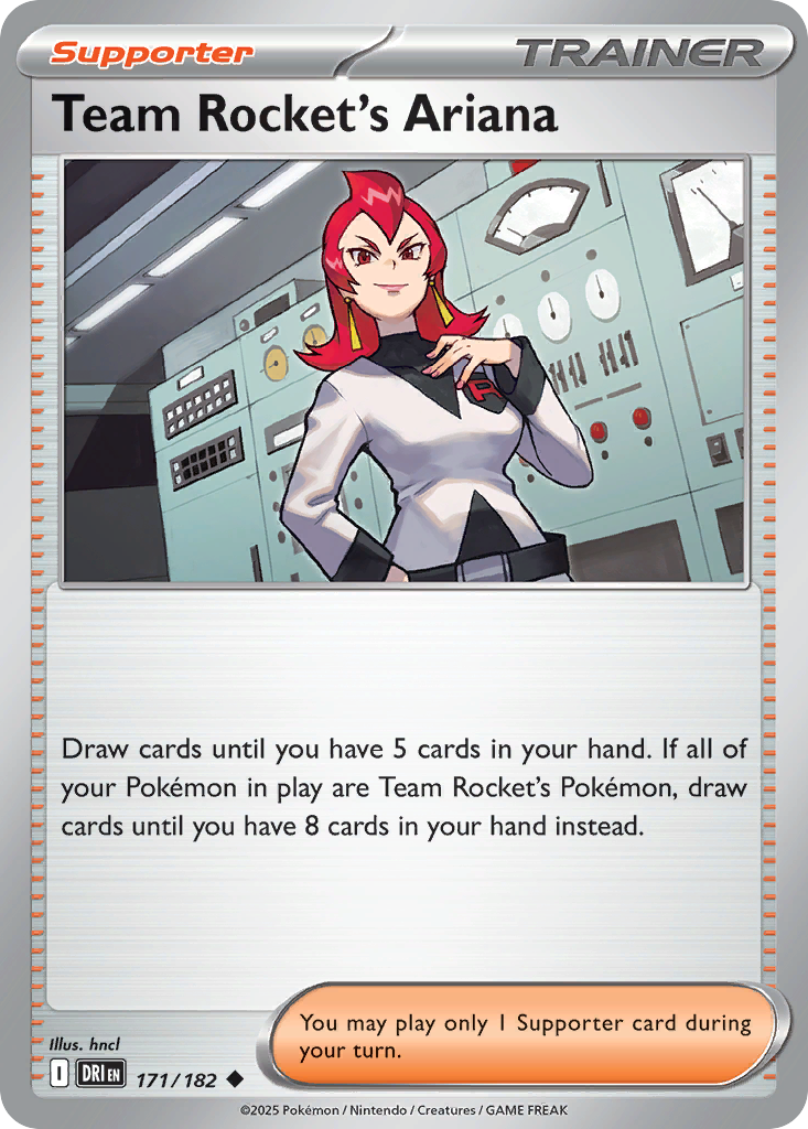 Team Rocket's Ariana — illustrated card