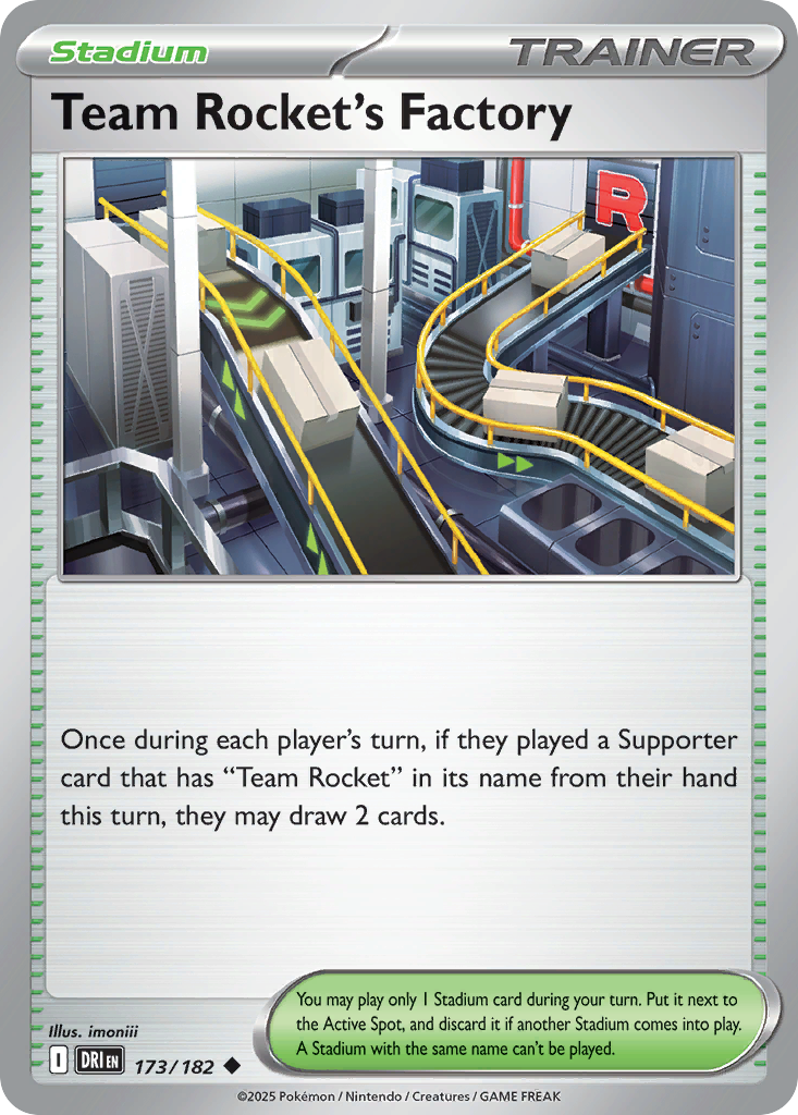 Team Rocket's Factory — illustrated card