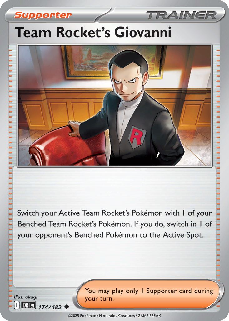 Team Rocket's Giovanni — illustrated card