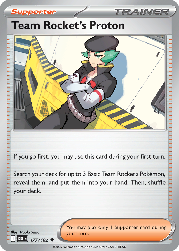 Team Rocket's Proton — illustrated card
