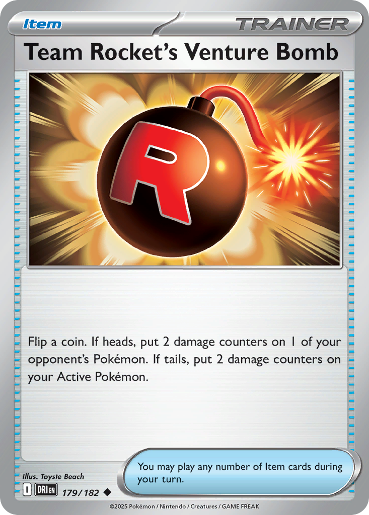 Team Rocket's Venture Bomb — illustrated card