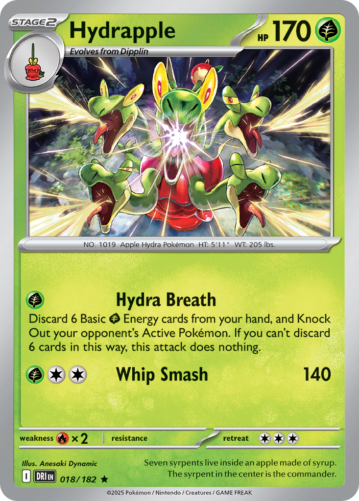 Hydrapple — illustrated card