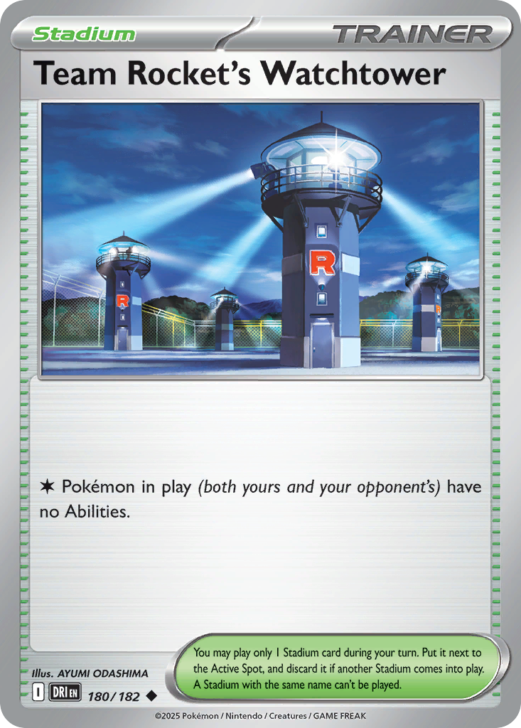 Team Rocket's Watchtower — illustrated card
