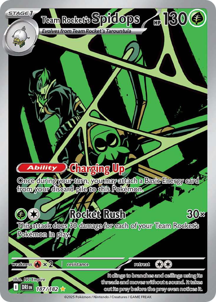 Team Rocket's Spidops — illustrated card