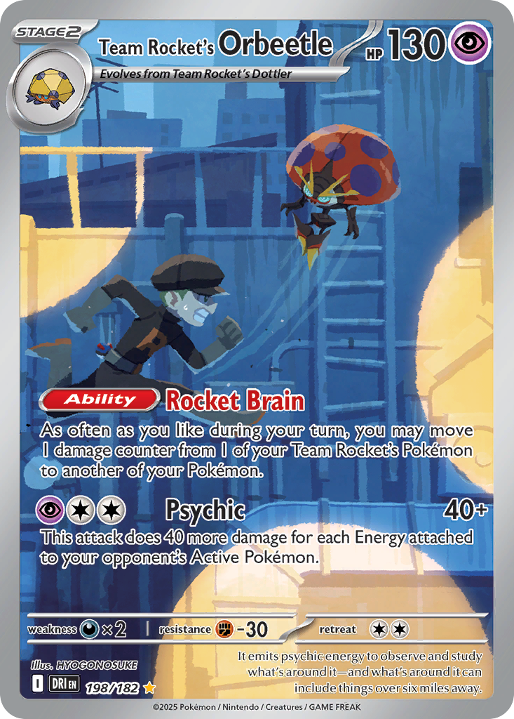 Team Rocket's Orbeetle — illustrated card