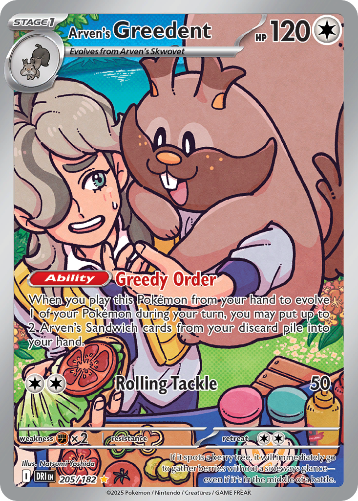 Arven's Greedent — illustrated card