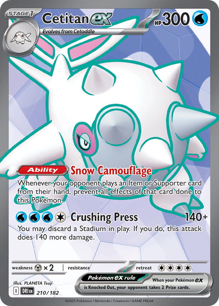 Cetitan ex — illustrated card