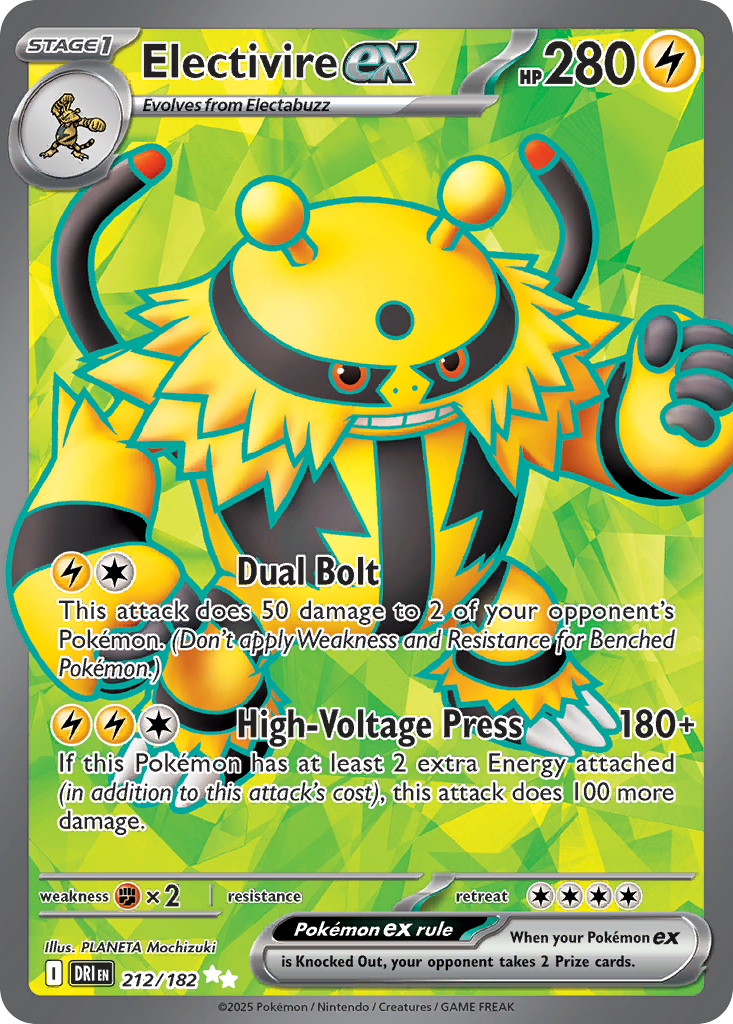 Electivire ex — illustrated card