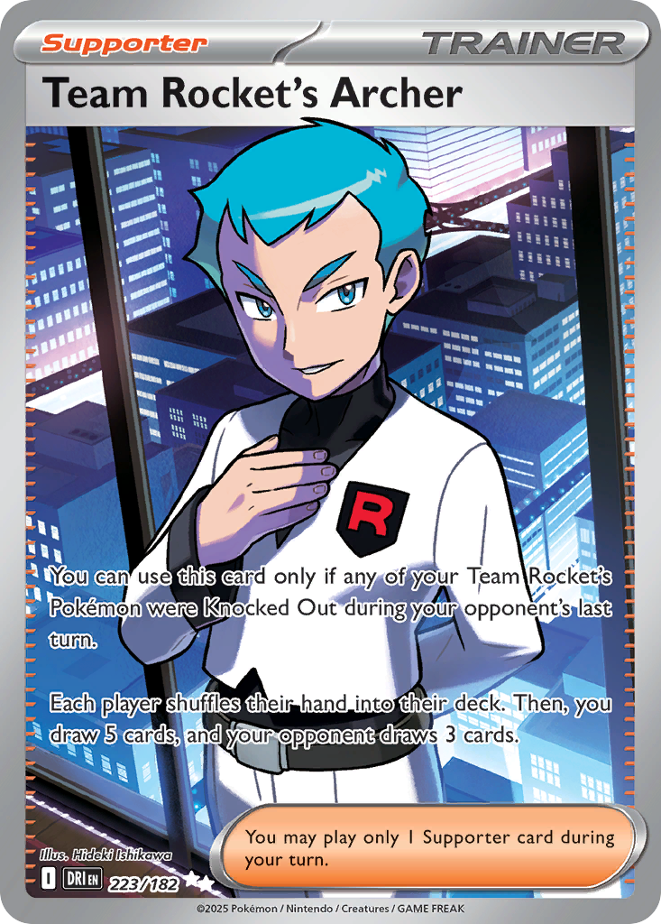 Team Rocket's Archer — illustrated card
