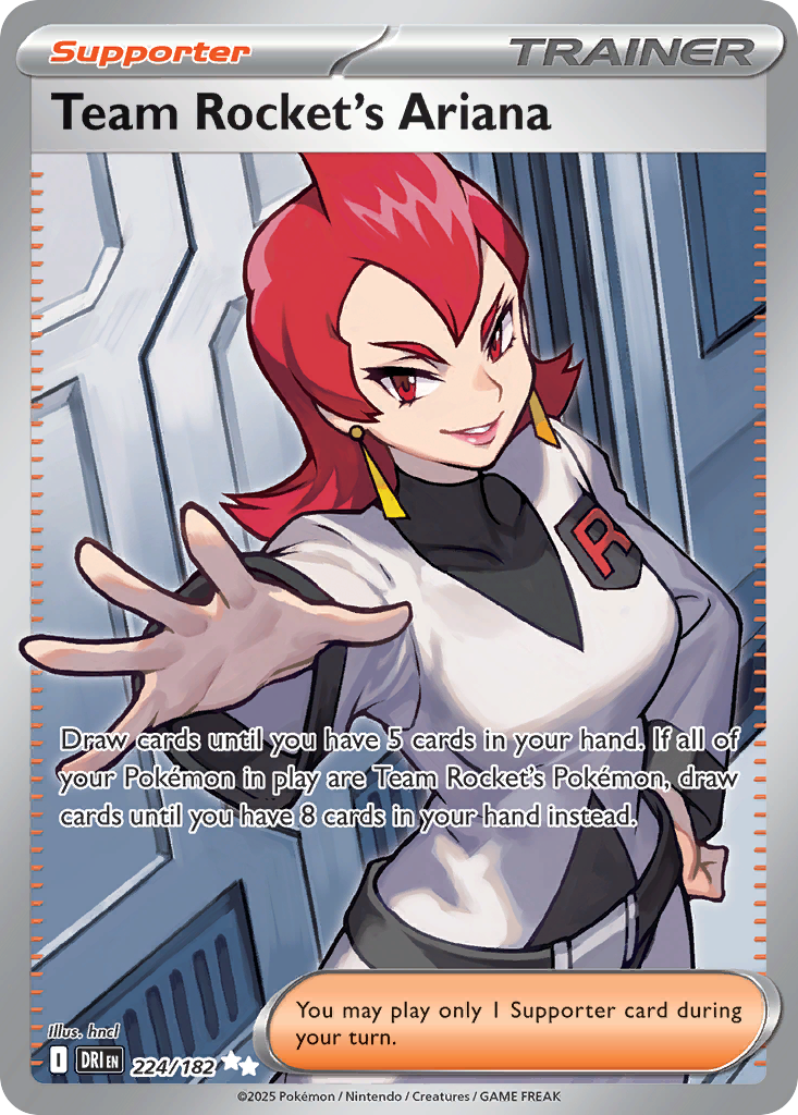 Team Rocket's Ariana — illustrated card