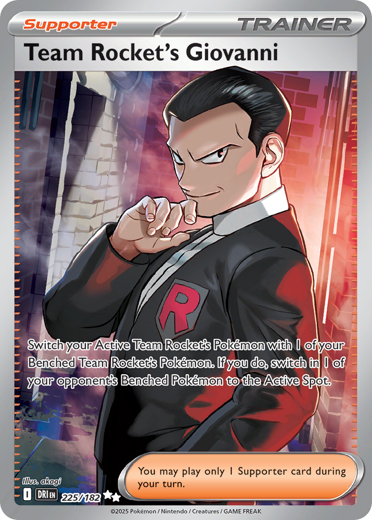 Team Rocket's Giovanni — illustrated card