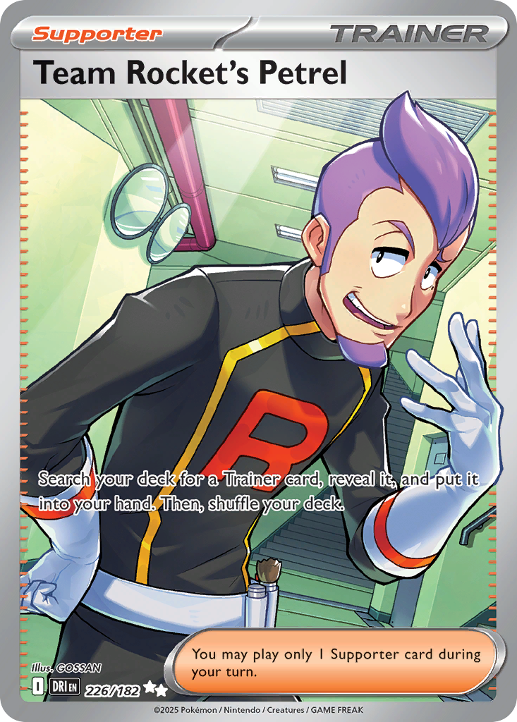 Team Rocket's Petrel — illustrated card