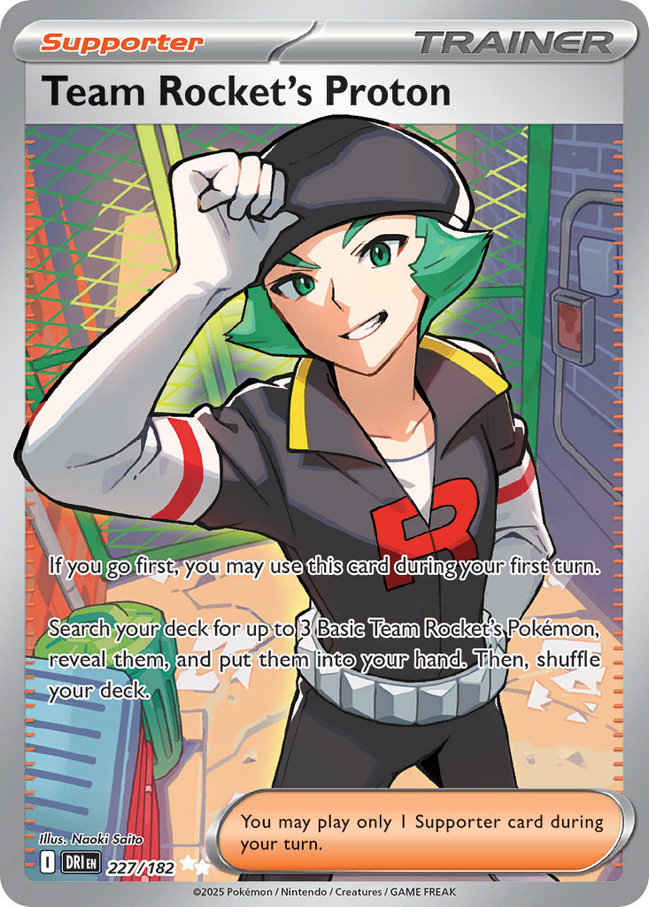 Team Rocket's Proton — illustrated card