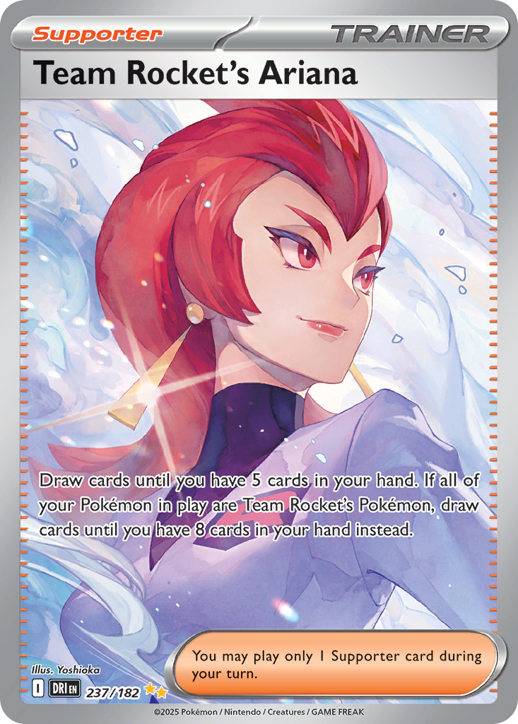 Team Rocket's Ariana — illustrated card
