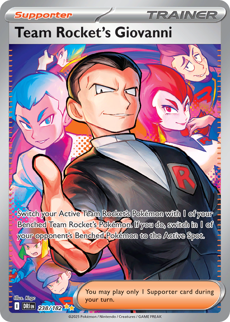 Team Rocket's Giovanni — illustrated card