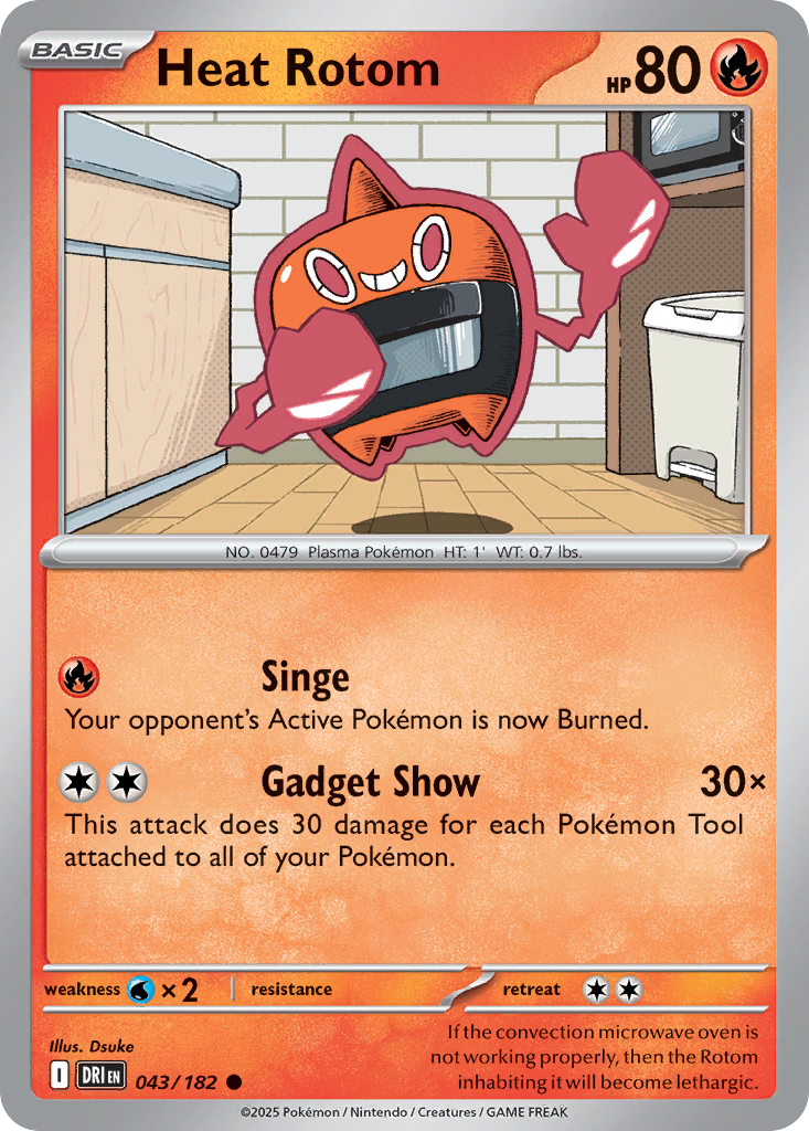 Heat Rotom — illustrated card