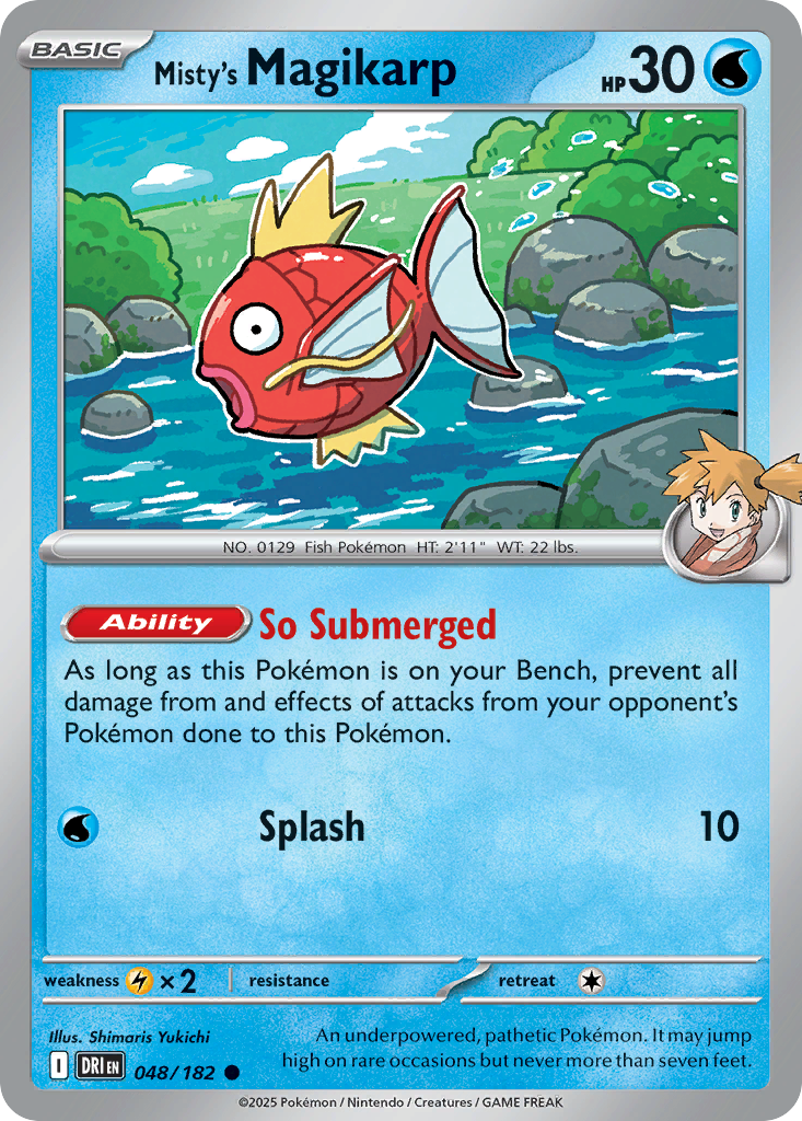Misty's Magikarp — illustrated card