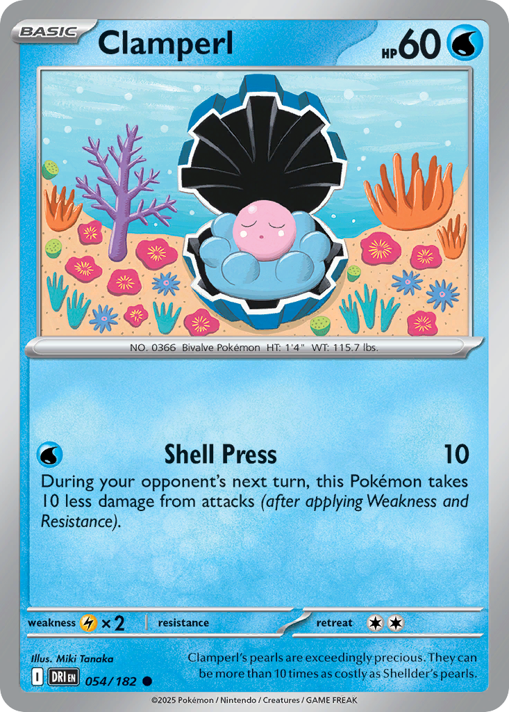 Clamperl — illustrated card