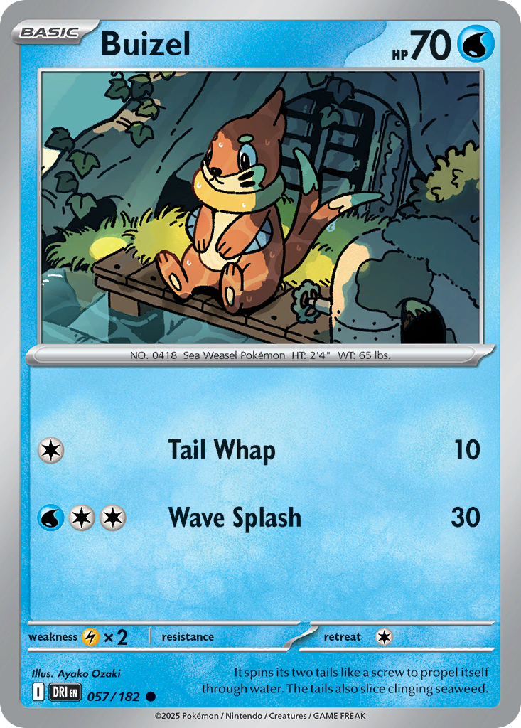 Buizel — illustrated card