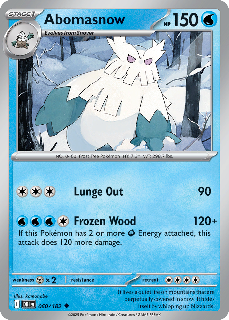 Abomasnow — illustrated card
