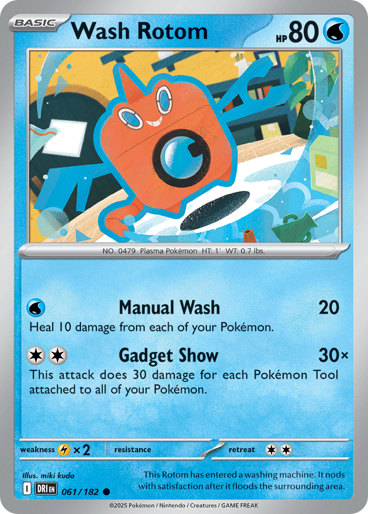 Wash Rotom — illustrated card