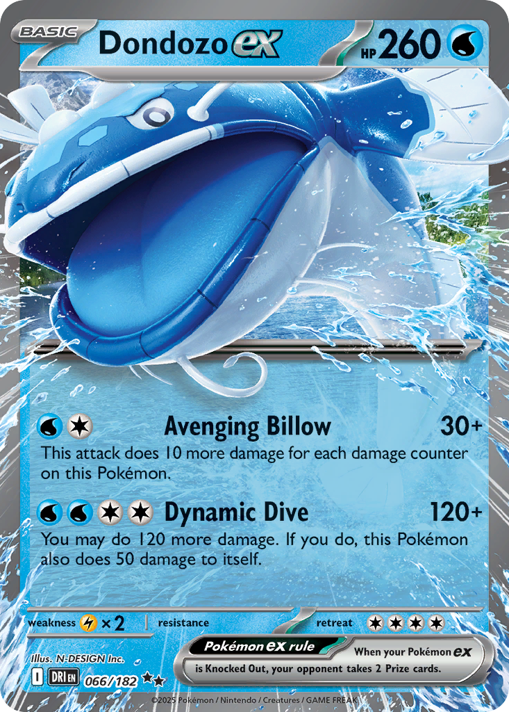Dondozo ex — illustrated card