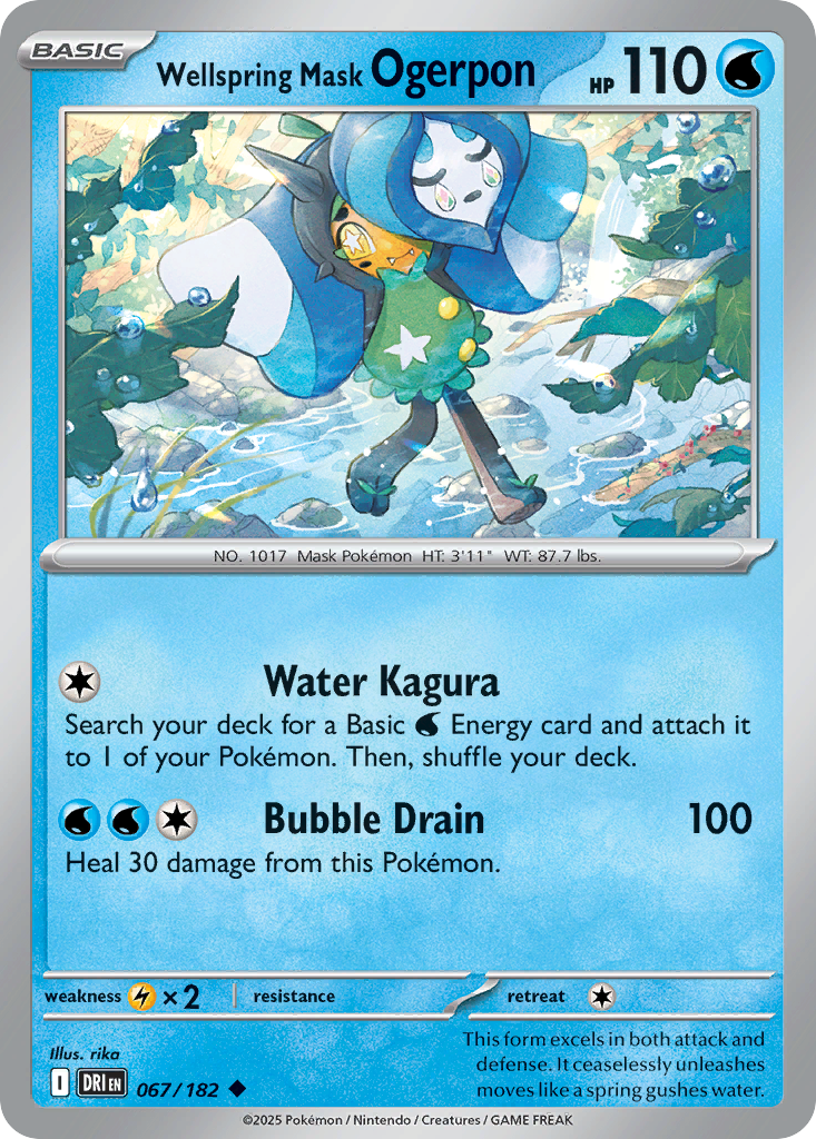 Wellspring Mask Ogerpon — illustrated card