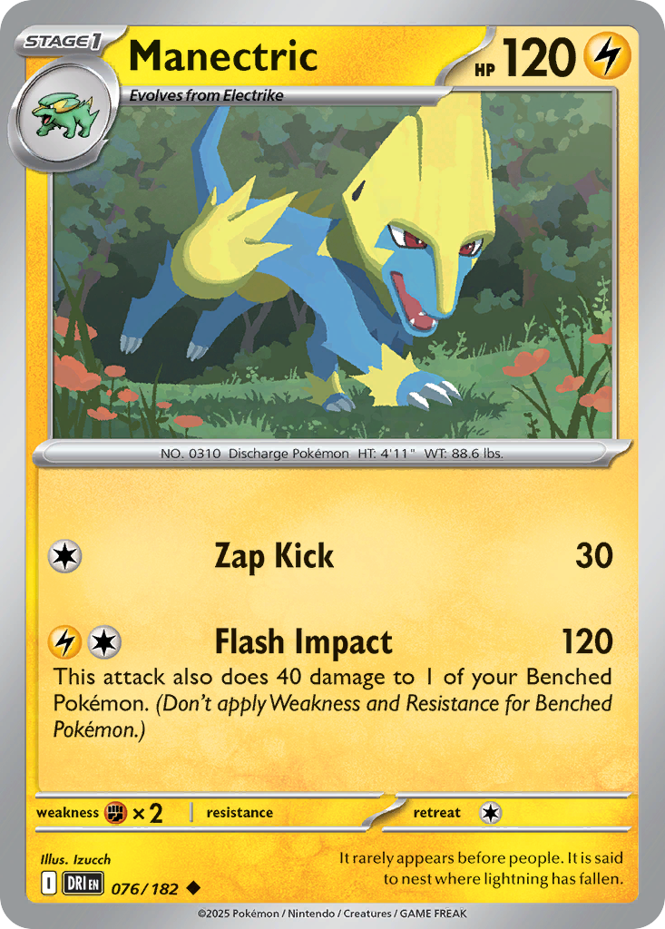 Manectric — illustrated card