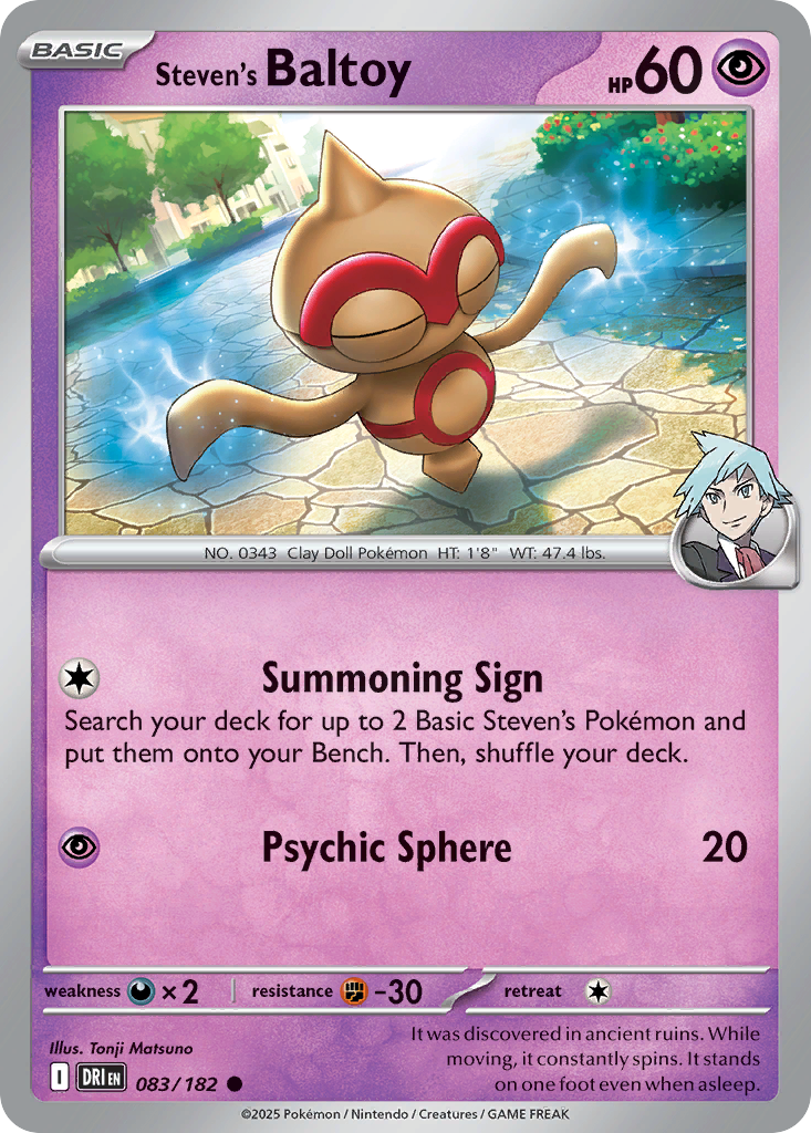 Steven's Baltoy — illustrated card