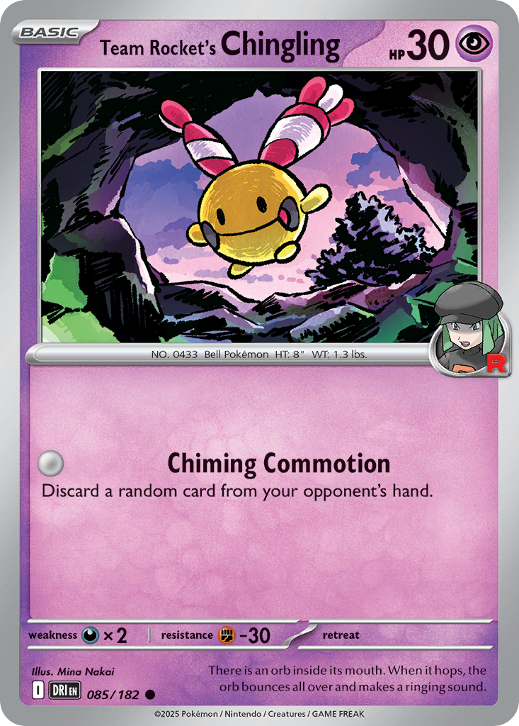 Team Rocket's Chingling — illustrated card
