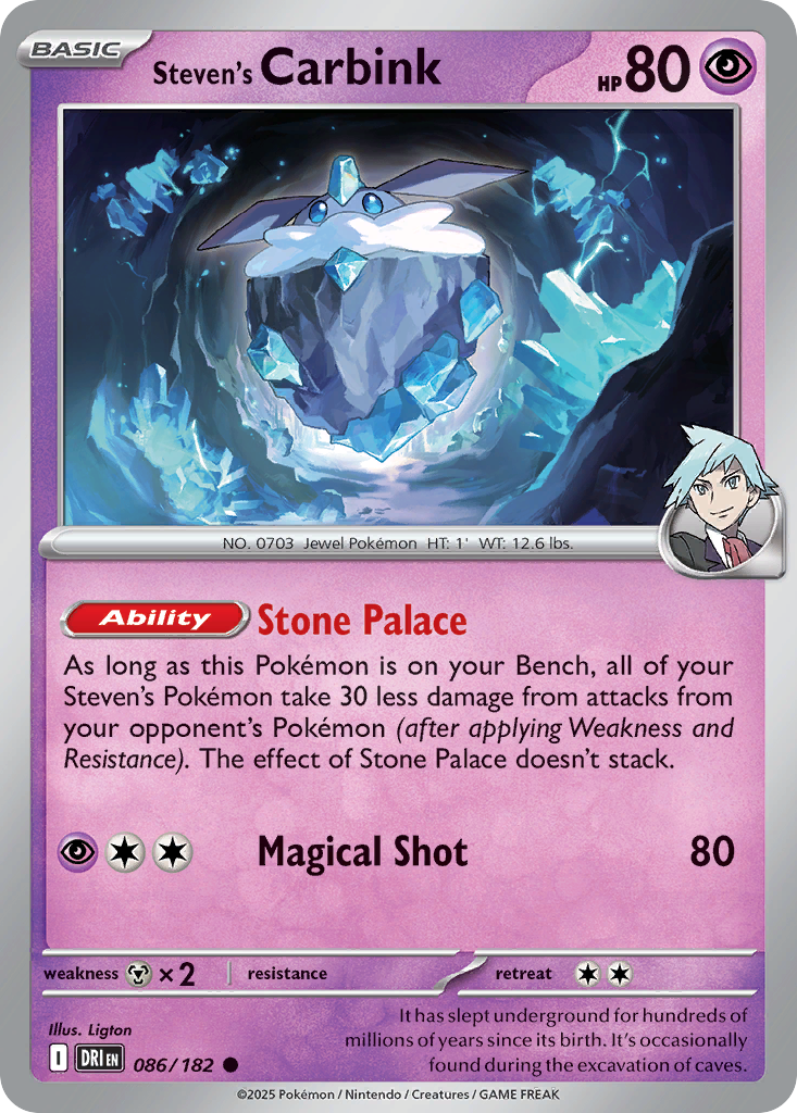 Steven's Carbink — illustrated card