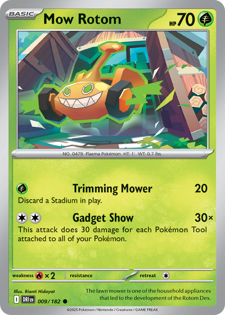 Mow Rotom — illustrated card
