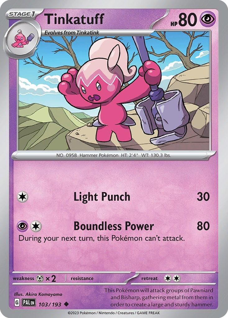 Tinkatuff — illustrated card