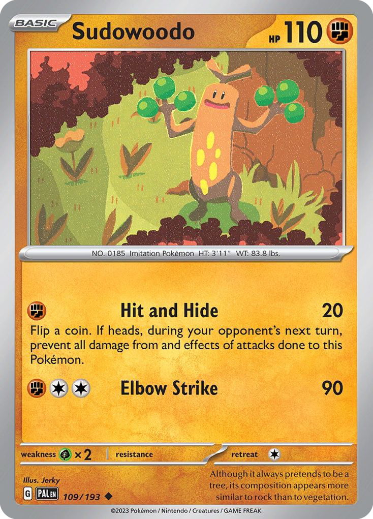 Sudowoodo — illustrated card