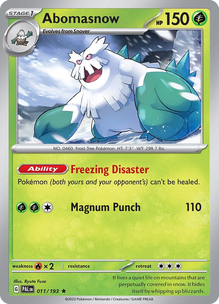 Abomasnow — illustrated card