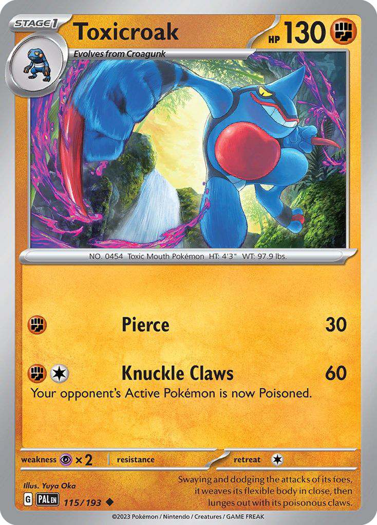 Toxicroak — illustrated card