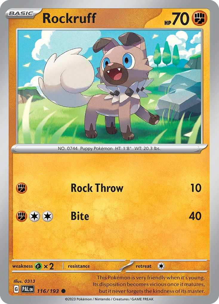 Rockruff — illustrated card