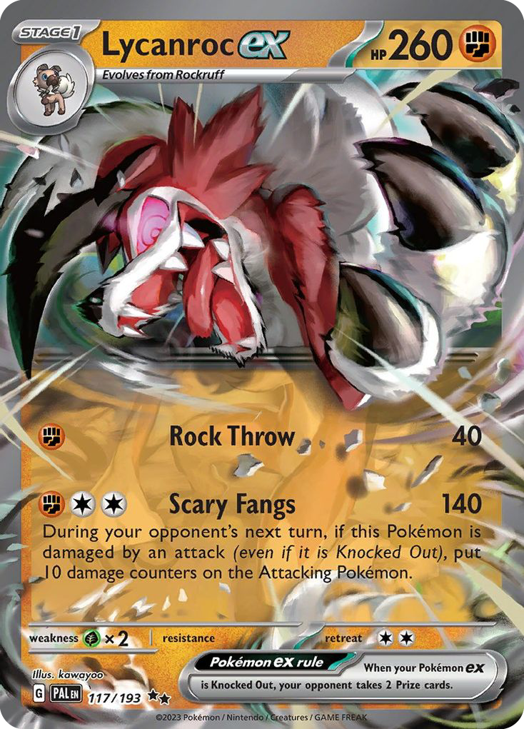 Lycanroc ex — illustrated card